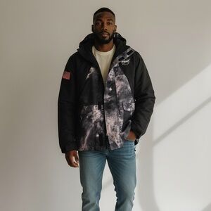 Divided Cosmic Black and Gray Jacket